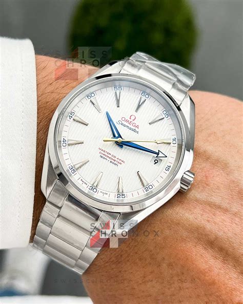 omega seamaster aqua terra white dial|omega aqua terra 38mm white.